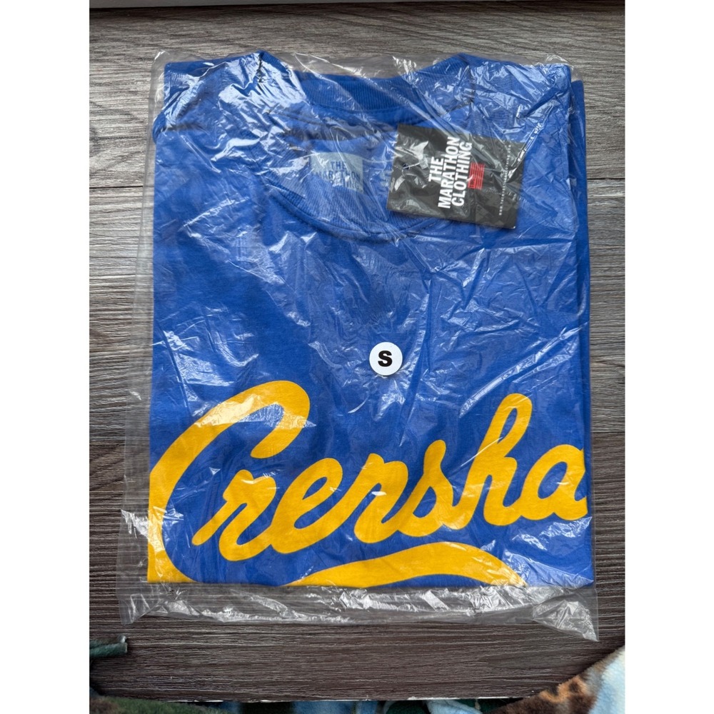 The‎ Marathon Clothing Crenshaw Graphic Tee Blue Yellow Mens Size S